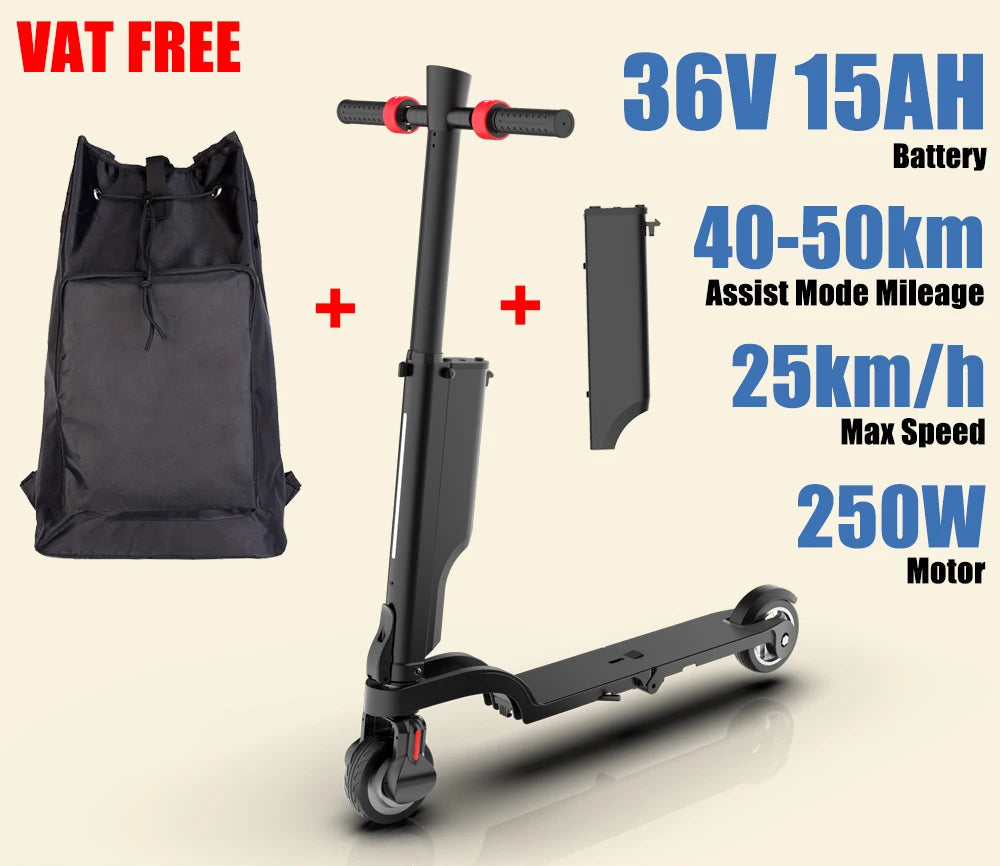 Trottinette électrique HX X6 5.5"  250W | 36V 7.5Ah | Triple pliage