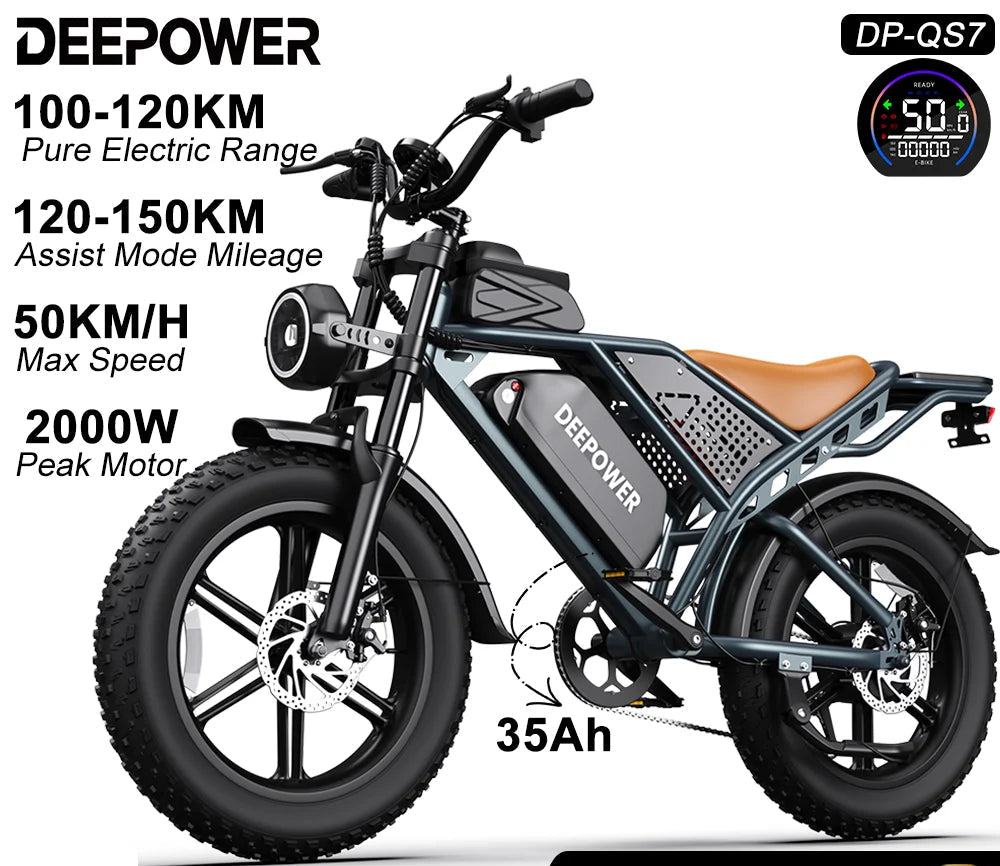 Vélo électrique DEEPOWER 20" Fat Tire  750W |1500W | 48V
