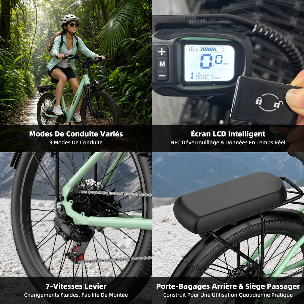 Vélo électrique AAIRSK SU7 24"  250W | 36V 13Ah