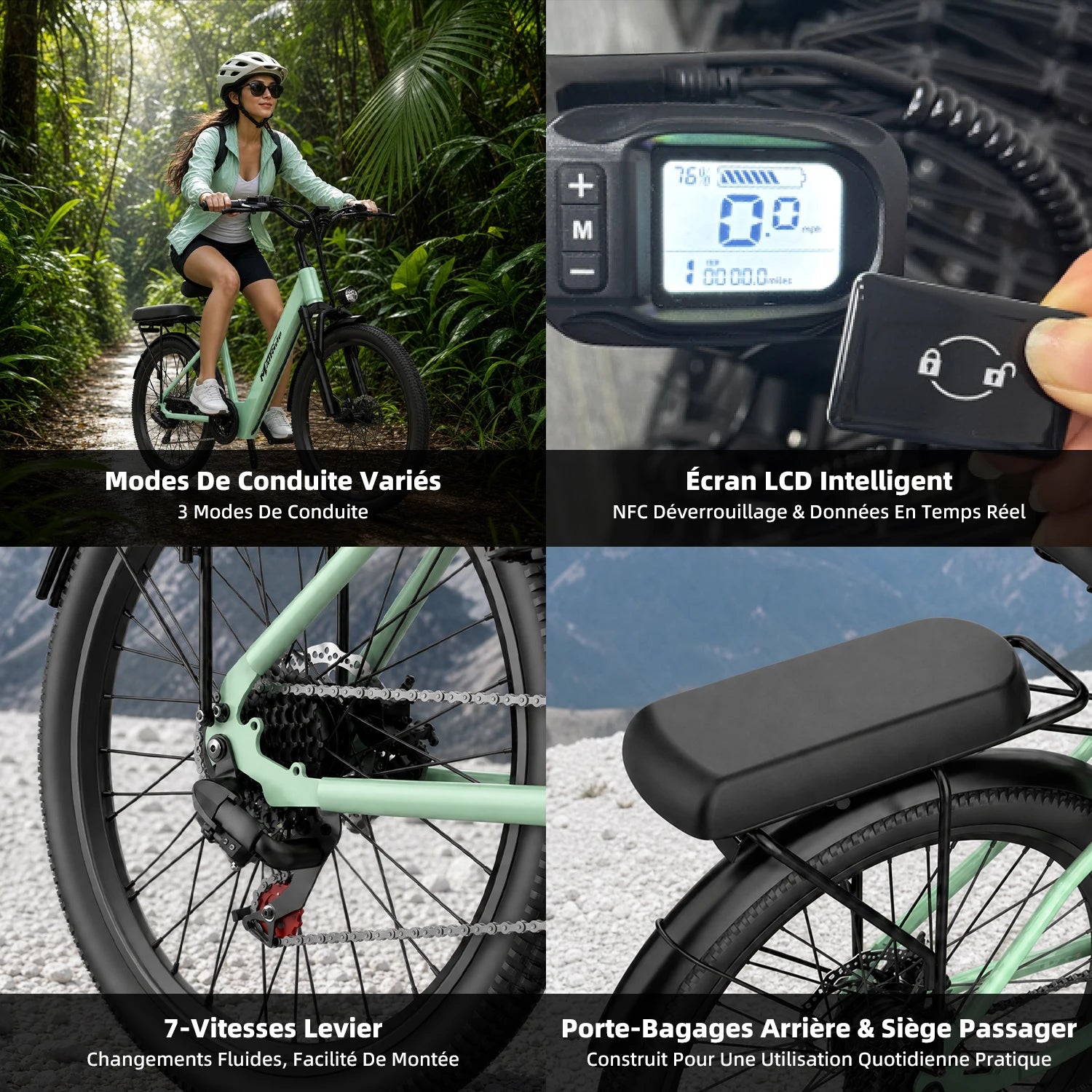 Vélo électrique AAIRSK SU7 24"  250W | 36V 13Ah