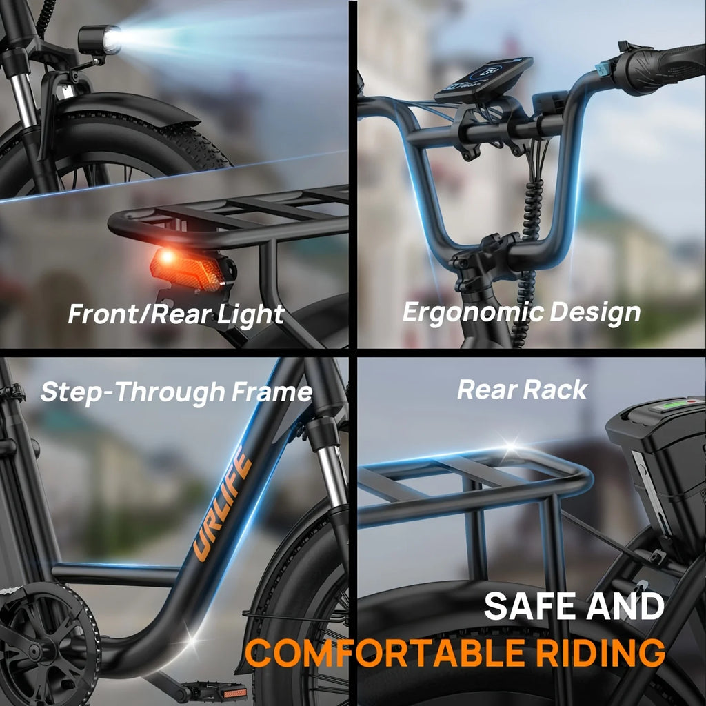 Vélo Électrique Fat Bike Urlife E20 – 1000W