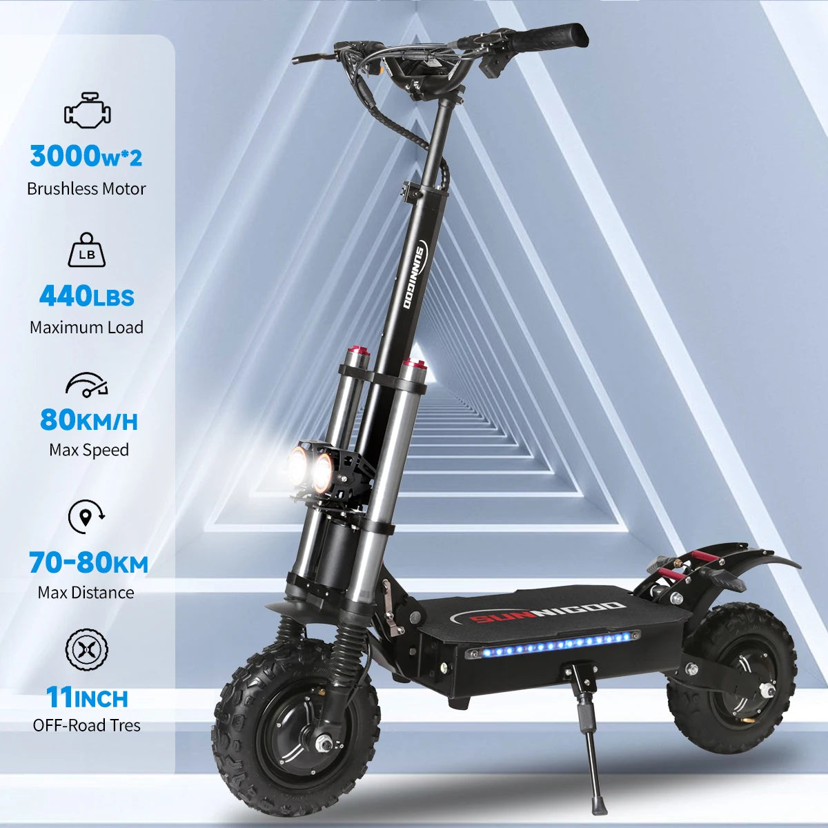 Trottinette Électrique Puissante 6000W – 60V
