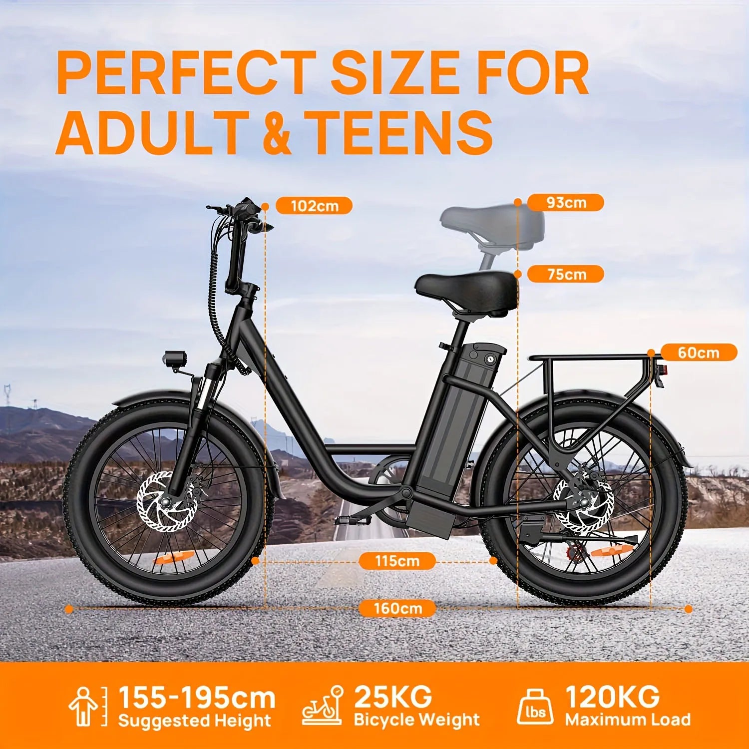 Vélo Électrique Fat Bike Urlife E20 – 1000W