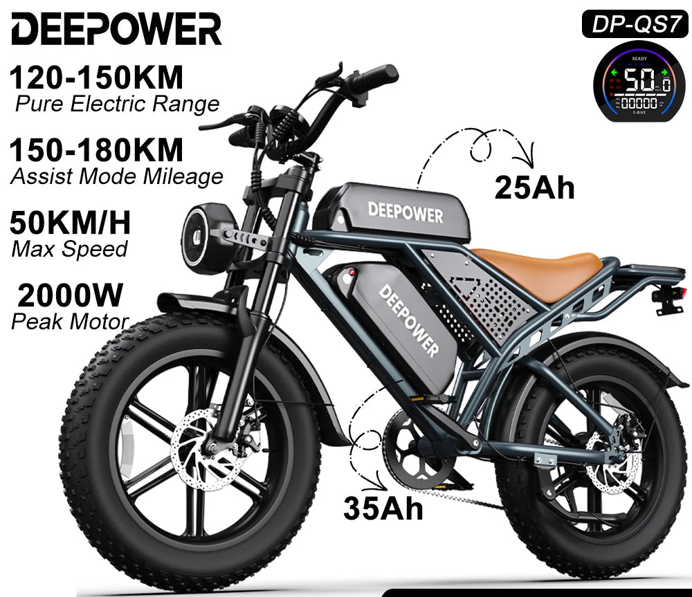 Vélo électrique DEEPOWER 20" Fat Tire  750W |1500W | 48V