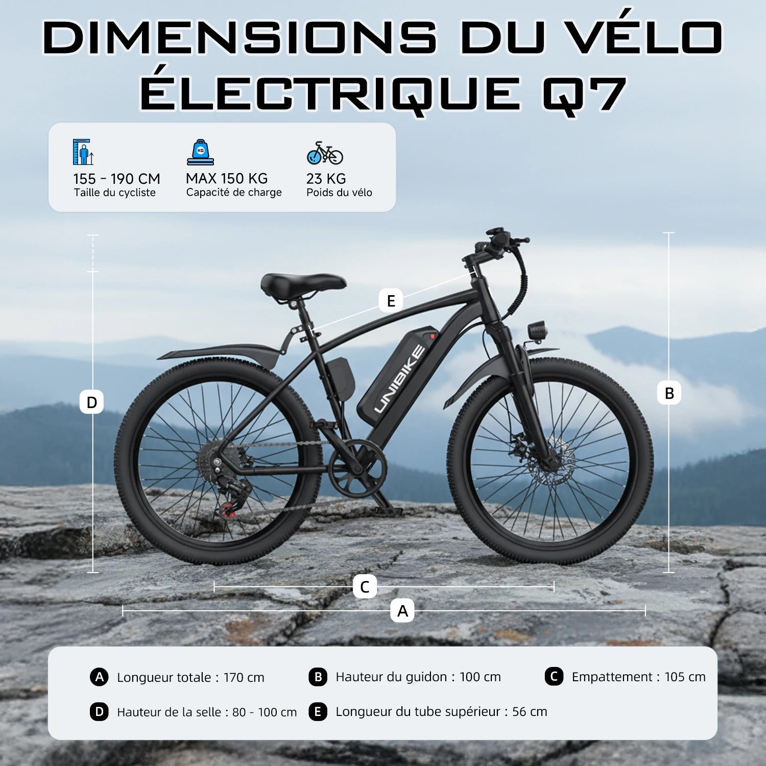 Vélo Électrique Aairsk Q7  250W |
