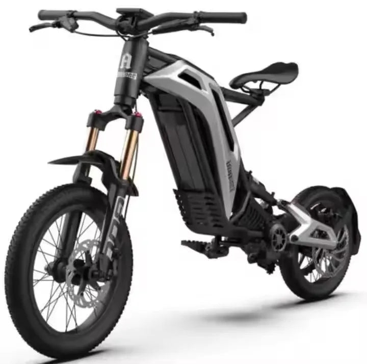 Vélo électrique fat tire 18" | 3000W | 48V | Vitesse max 75 km/h | Deux roues motrices