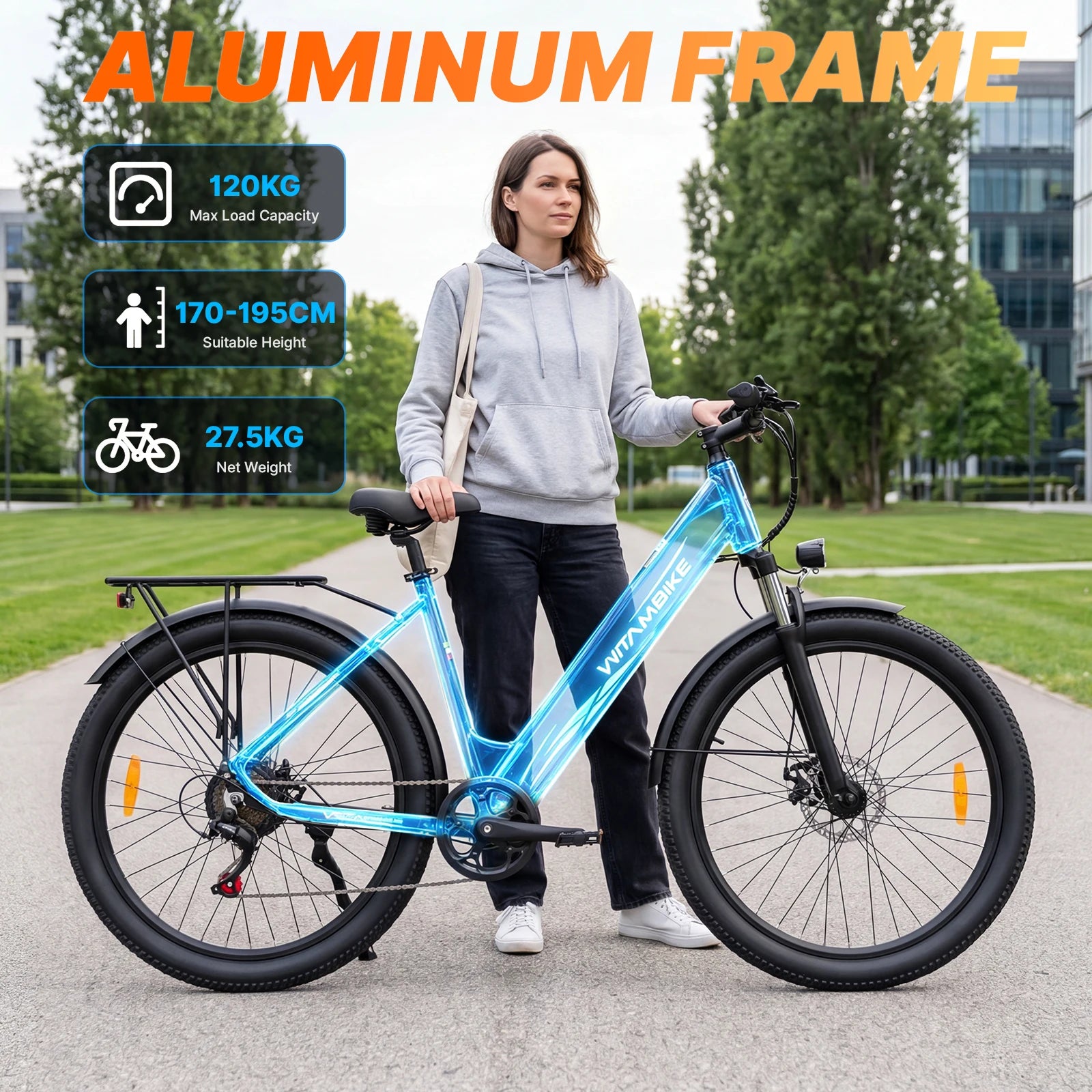 Vélo électrique WITAMBIKE W28 29"  250W Autonomie 120 km