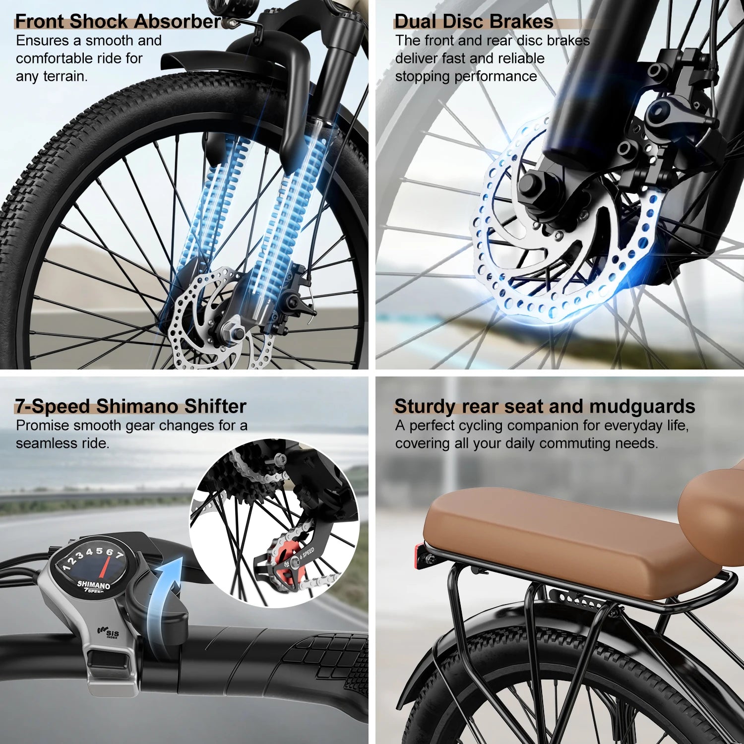 Vélo Électrique Aairsk 250W  36V 13Ah