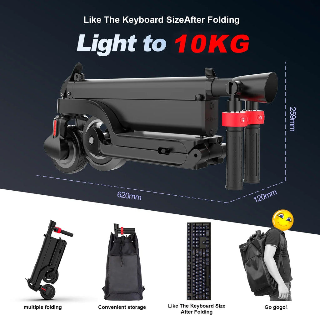 Trottinette électrique HX X6 5.5"  250W | 36V 7.5Ah | Triple pliage