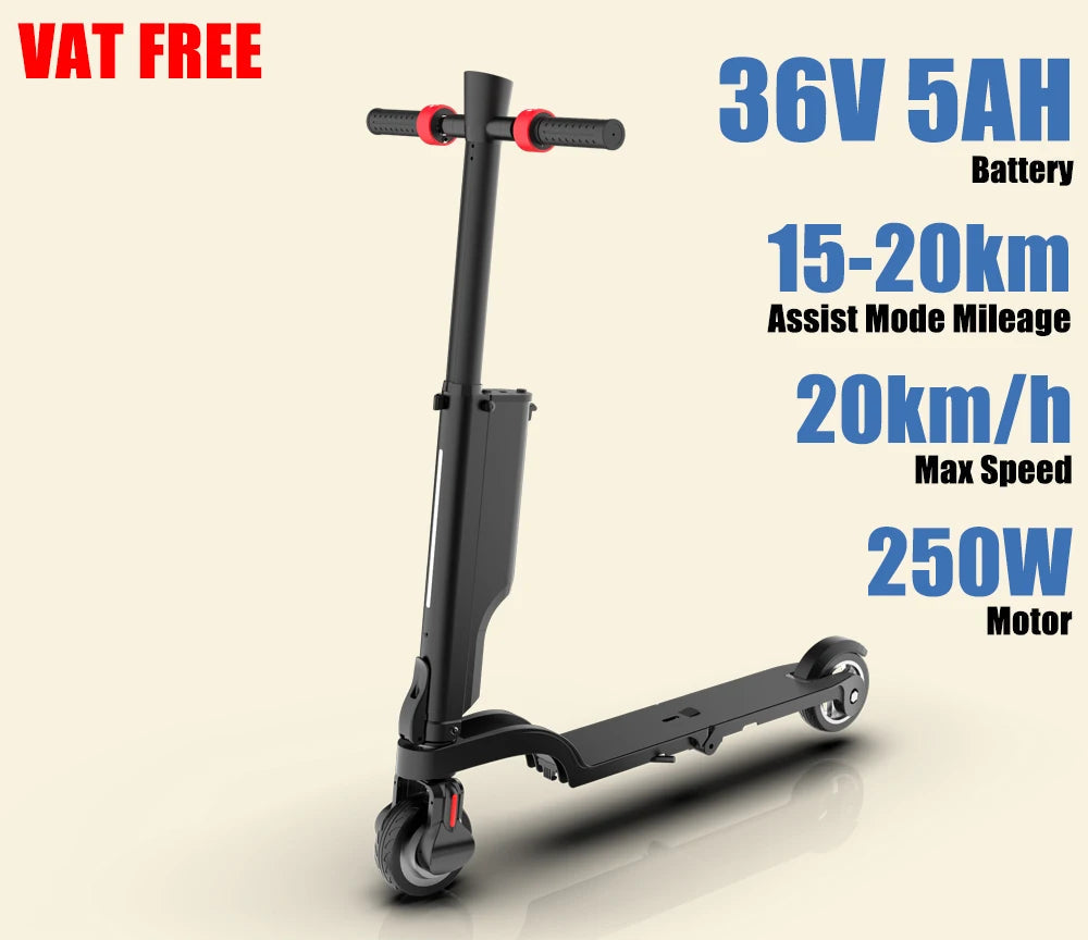 Trottinette électrique HX X6 5.5"  250W | 36V 7.5Ah | Triple pliage