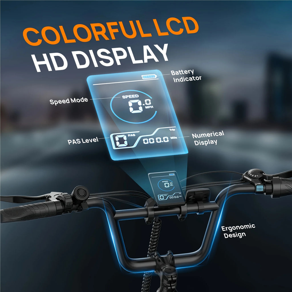 Vélo Électrique Fat Bike Urlife E20 – 1000W
