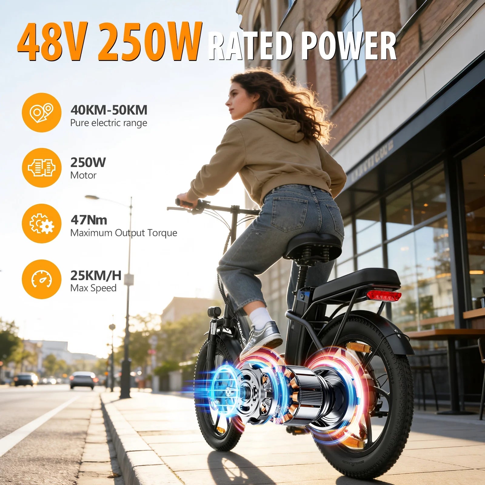 Vélo électrique pliant ZAZAWORK C16 – 20" | 250W | 48V 16Ah