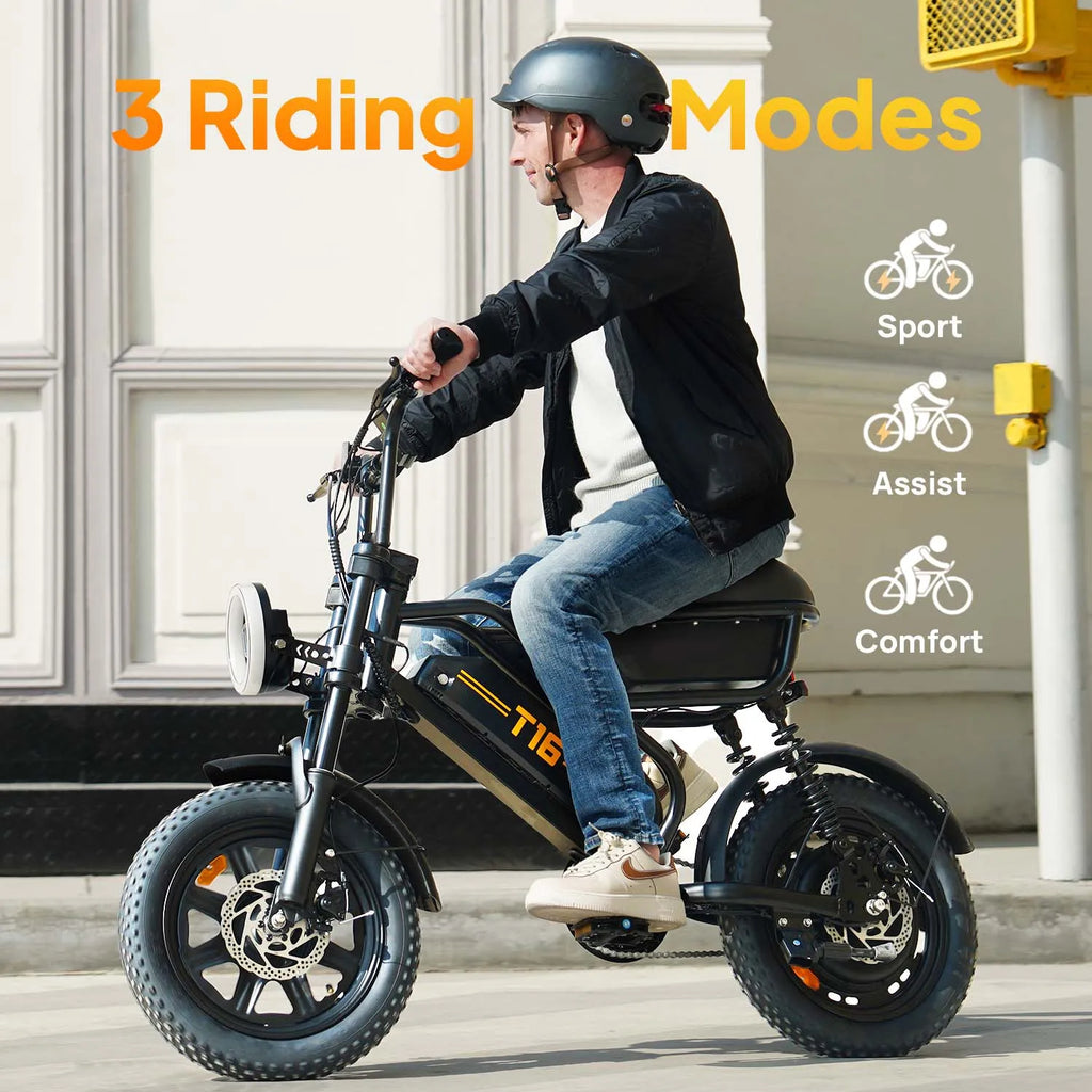 Vélo Électrique Urlife T16 | 48V 13Ah | 252W | Fat Tyre 16" | Jusqu'à 80 km