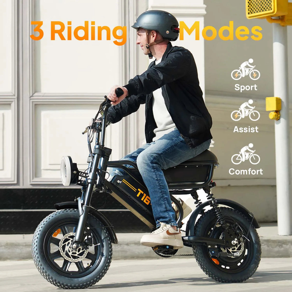 Vélo Électrique Urlife T16 | 48V 13Ah | 252W | Fat Tyre 16" | Jusqu'à 80 km