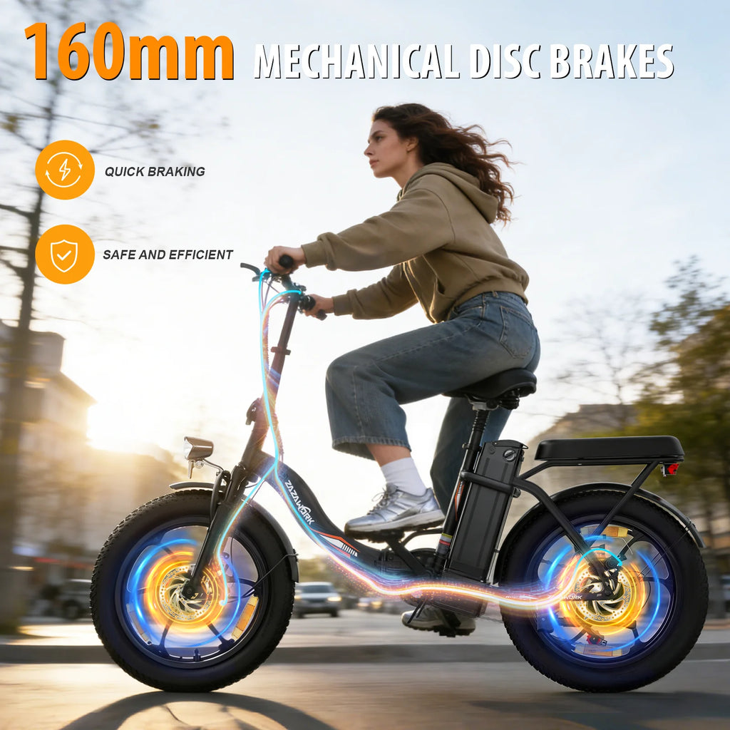 Vélo électrique pliant ZAZAWORK C16 – 20" | 250W | 48V 16Ah