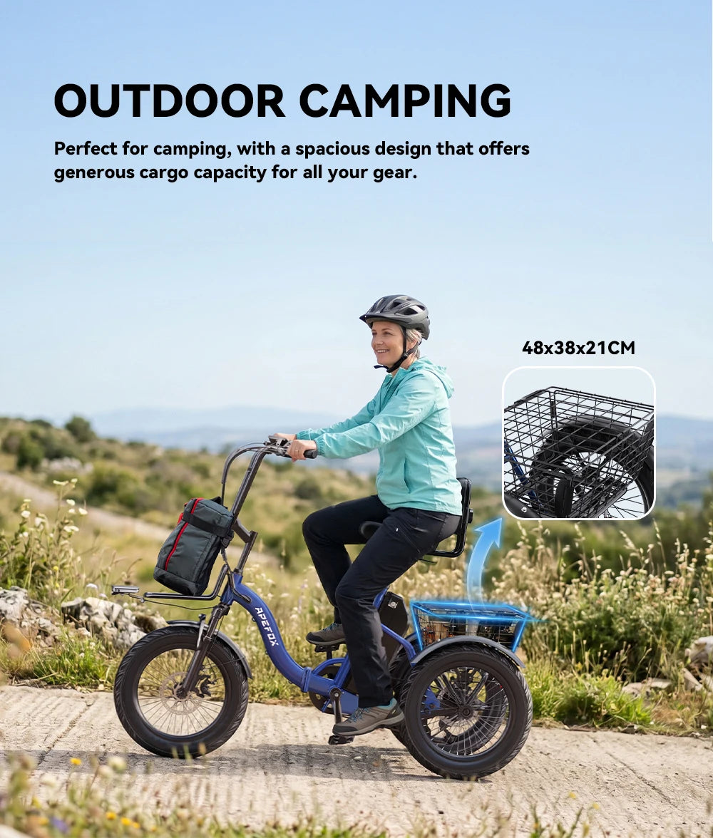 Scooter électrique 3 roues pliant APEFOX RH30 | 500W | 48V 15Ah