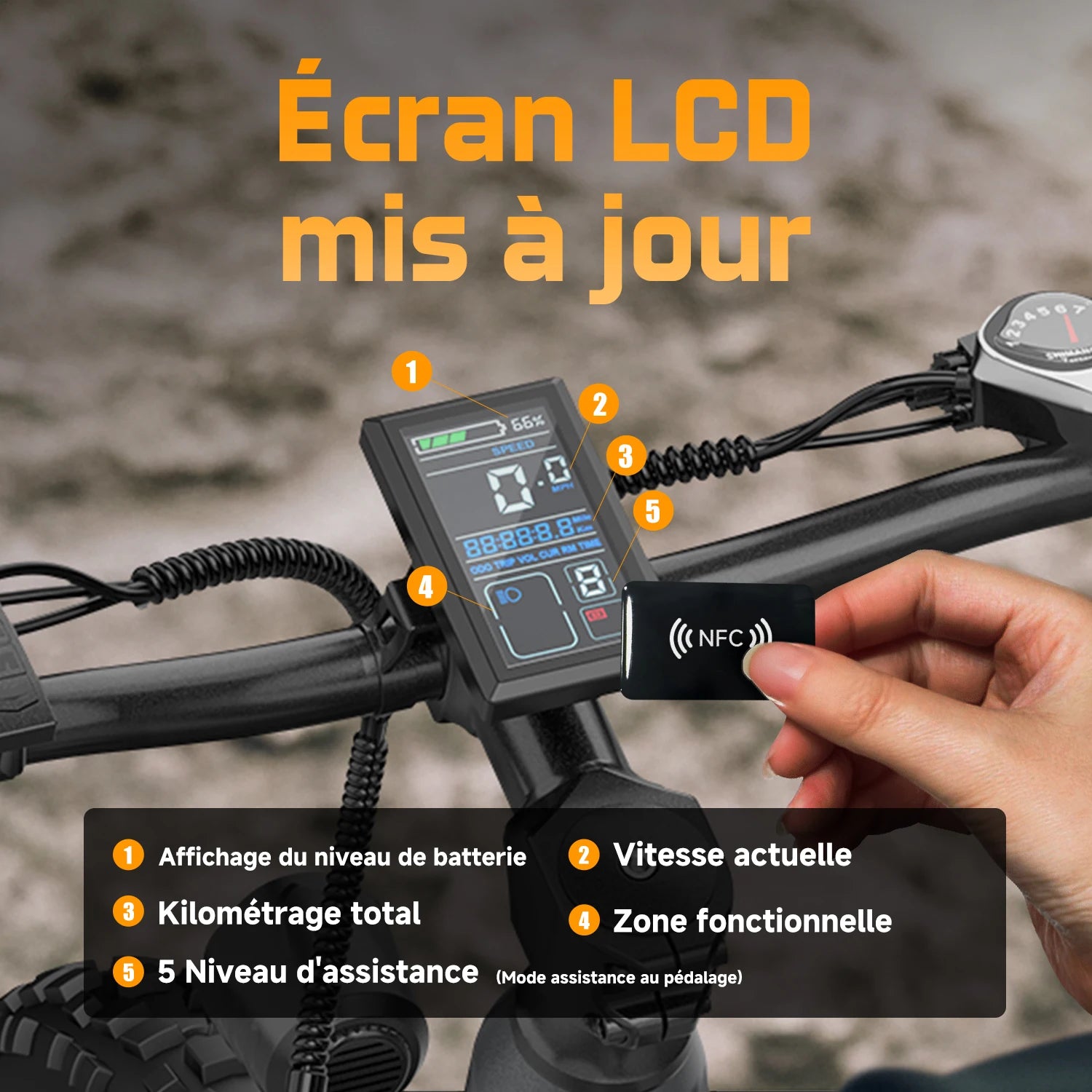 Vélo électrique tout-terrain Aairsk XT90  26" | 250W