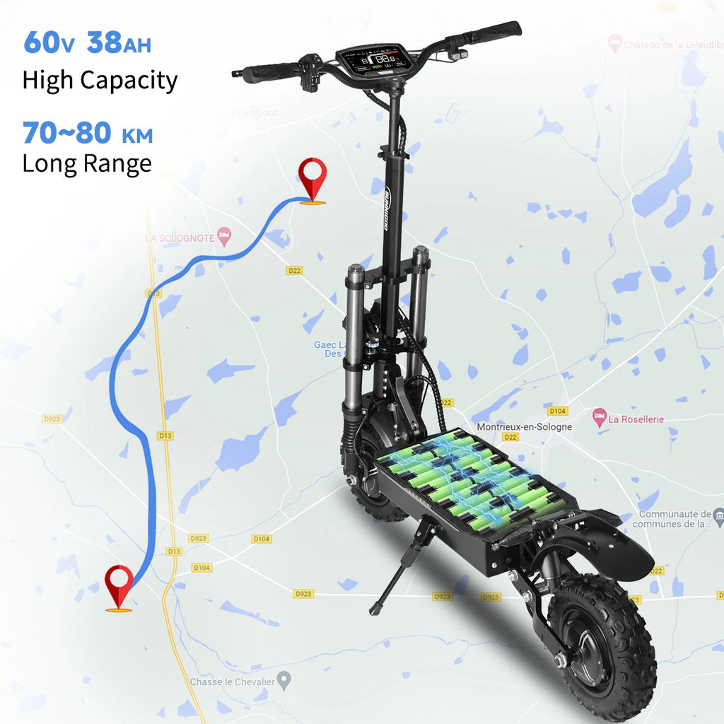 Trottinette Électrique Puissante 6000W – 60V