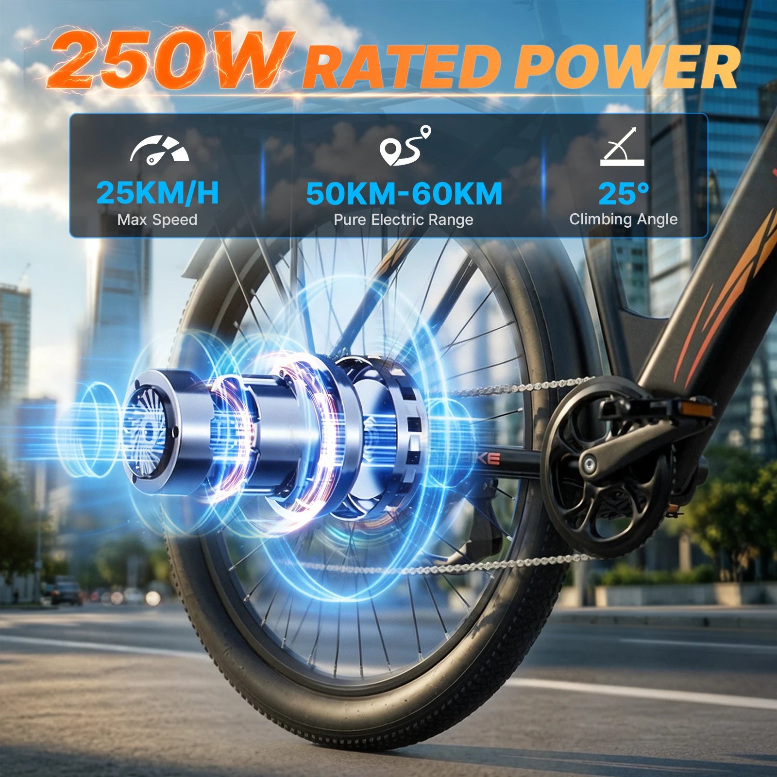 Vélo électrique WITAMBIKE W28 29"  250W Autonomie 120 km