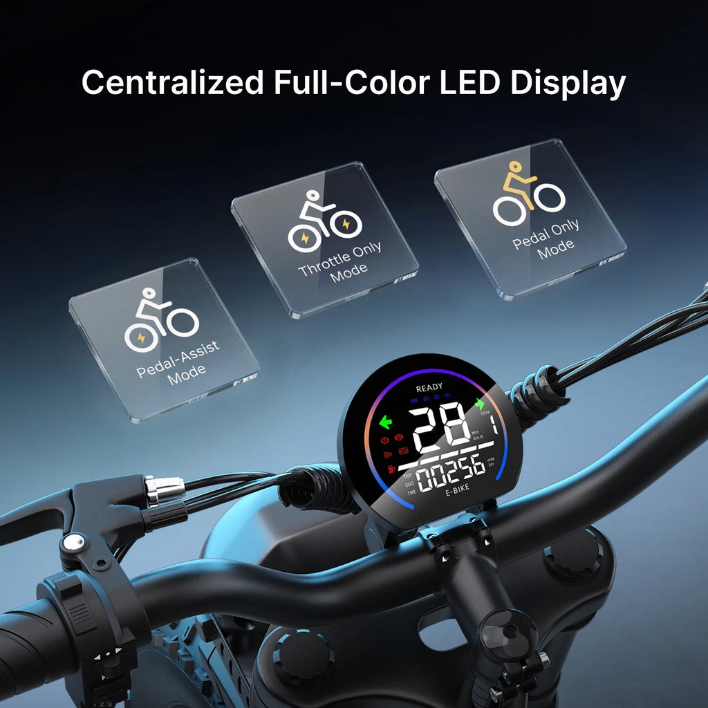 VTT électrique DEEPOWER QS7 20"  2000W | 48V jusqu'à 60Ah | Autonomie 240 km