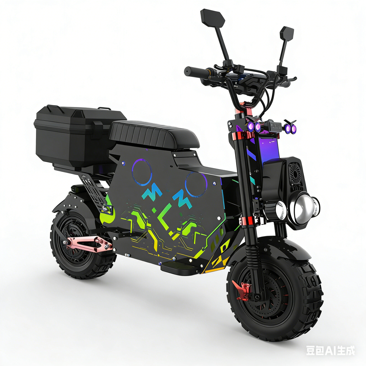Scooter électrique DO-TOP A7 Max | 72V 12 000W | Citycoco | Jusqu'à 120 km