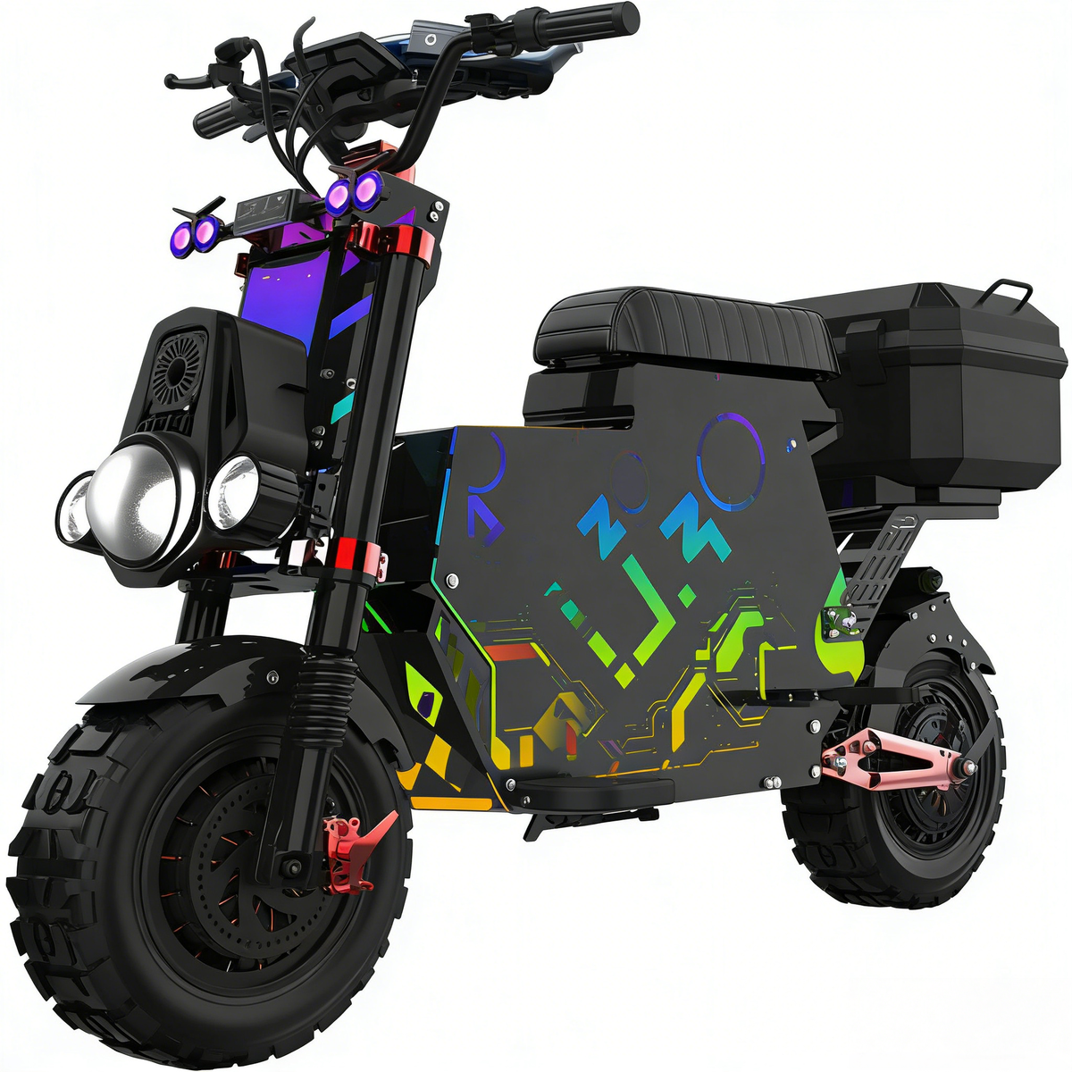 Scooter électrique DO-TOP A7 Max | 72V 12 000W | Citycoco | Jusqu'à 120 km