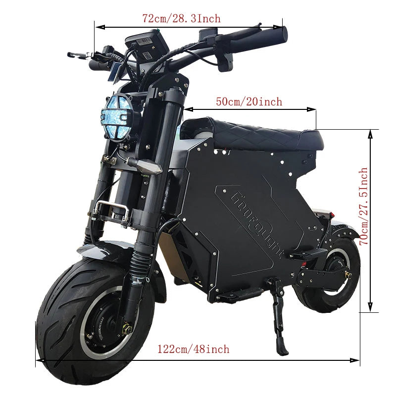 Scooter électrique  GEOFOUGHT Molo 5  | 5000W à 1500W 72V | Jusqu’à 180 km