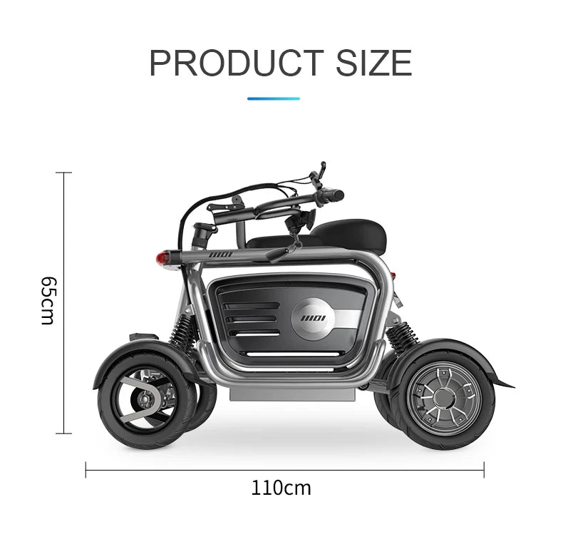 Scooter électrique 4 roues Daibot 400W×2 | 48V