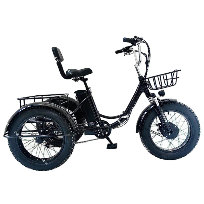 Tricycle Électrique Pliant 3 Roues — Fat Tire 20 pouces  500 W