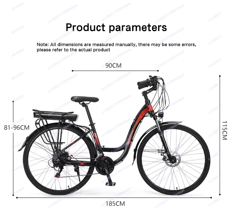 Vélo électrique urbain ATX88E6 28"  250W | 36V 8Ah
