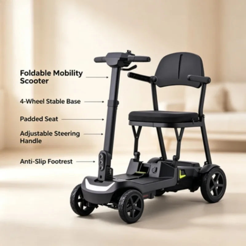 Scooter de mobilité électrique 985S – Pliant, compact et léger