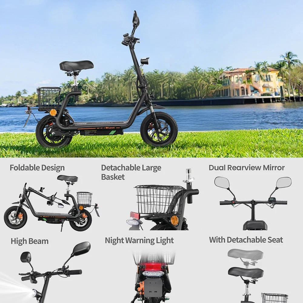 Trottinette électrique IWAFO M5 Pro 12"  500W | 48V 13Ah