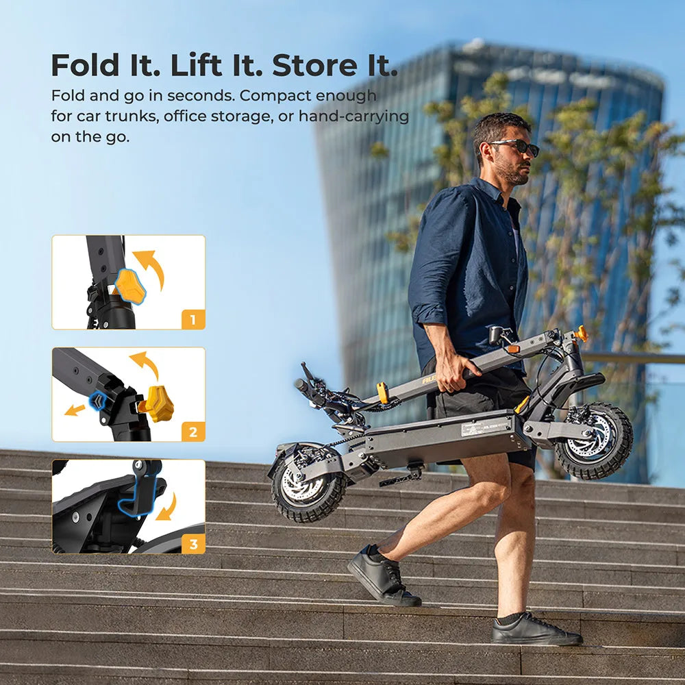 Trottinette électrique AUSOM L1 ABE 10"  500W | 48V  20.8Ah