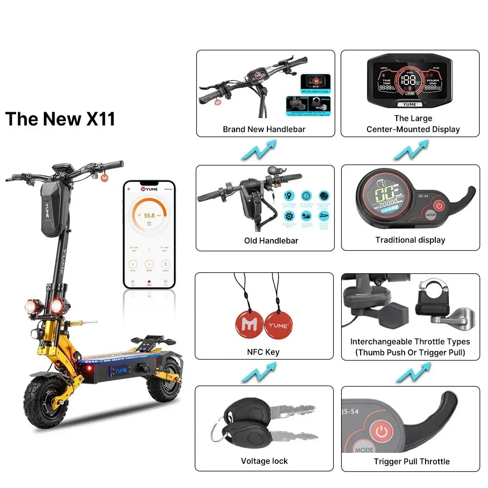Trottinette Électrique YUME X11+ 6000W