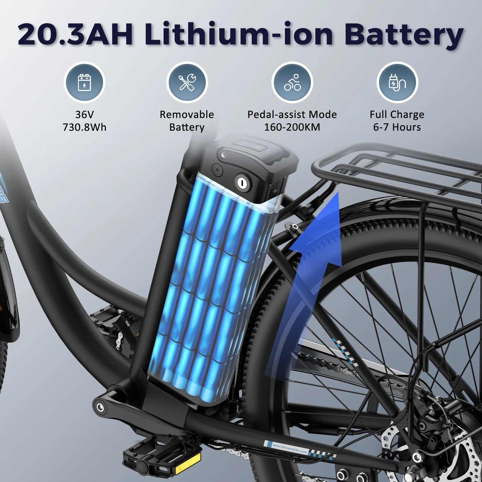 Vélo électrique FAFREES F26 26"  250W | 36V 25Ah