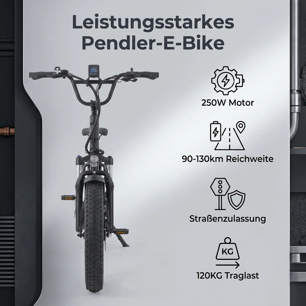 Vélo électrique Evercross Tech EK6 Ultra  20" | 250W