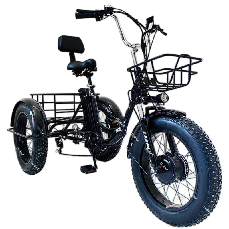 Tricycle Électrique Pliant 3 Roues — Fat Tire 20 pouces  500 W