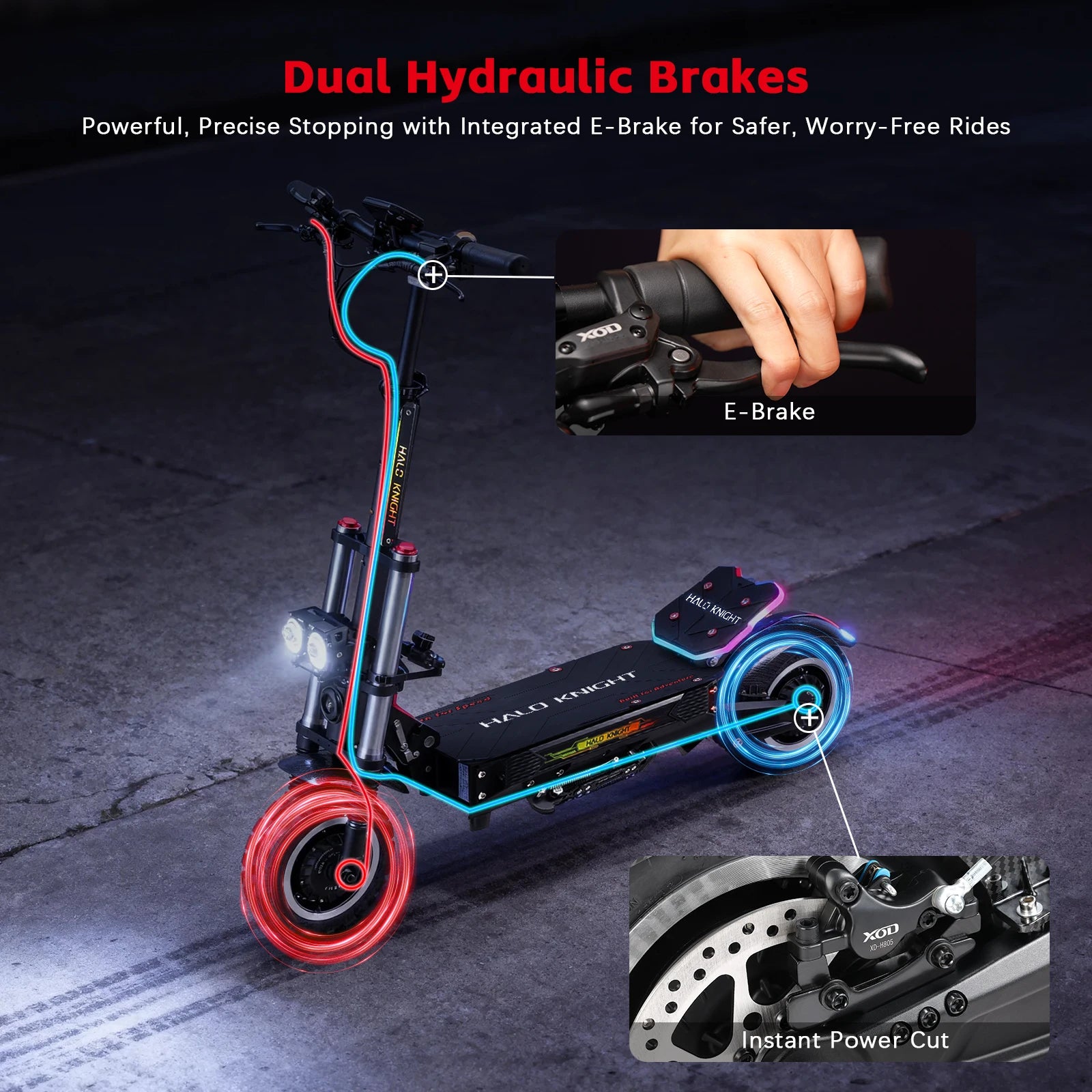 Trottinette Électrique Tout-Terrain Halo Knight T107Pro  6000W