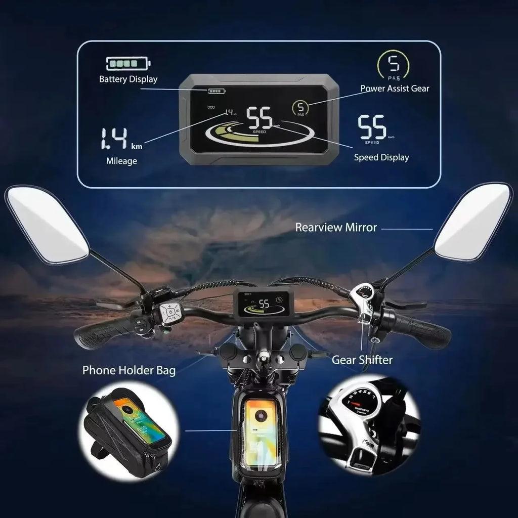 VTT électrique RAYZEPH C20 Max 20"  Double moteur 2000W | 52V 40Ah