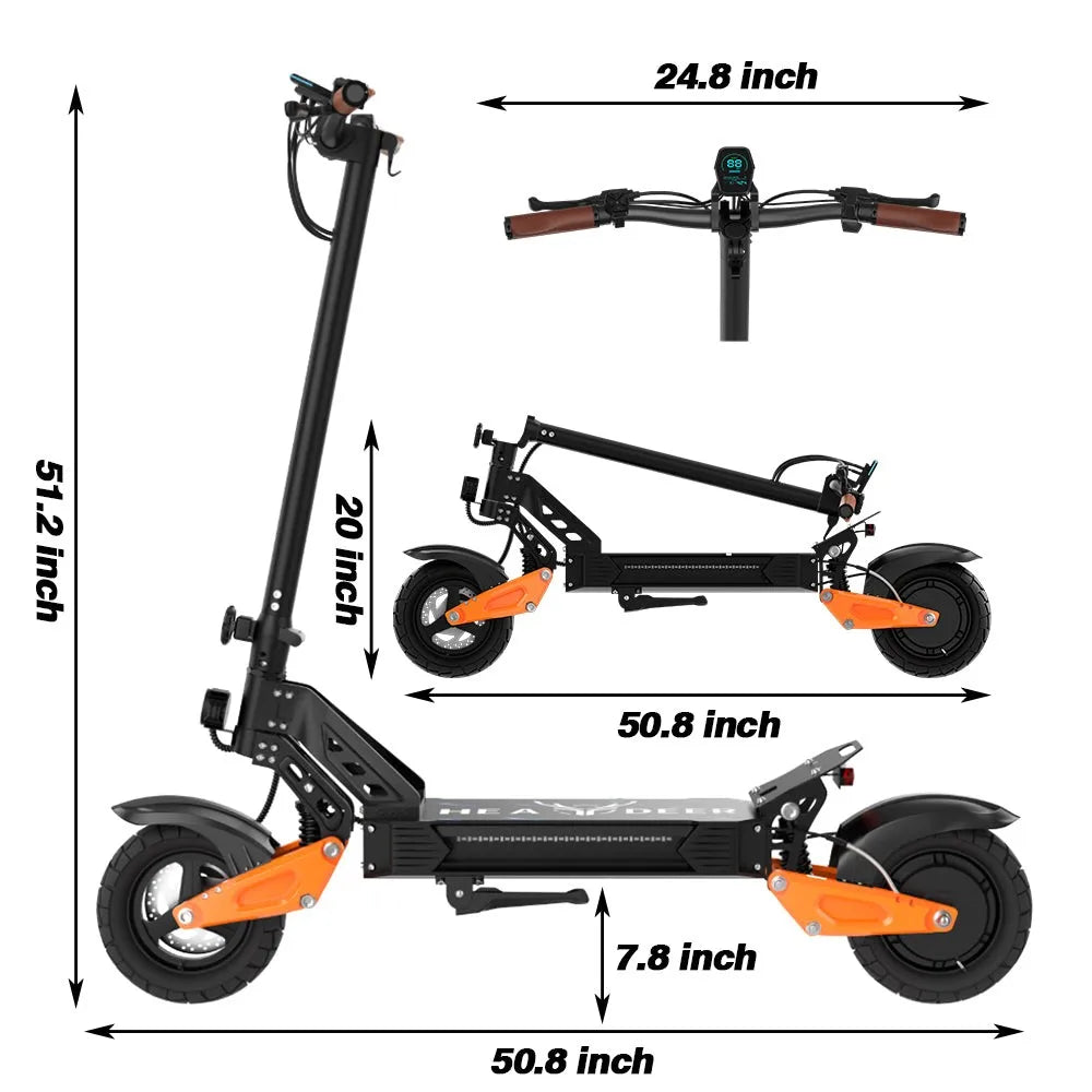 Trottinette électrique HEADEER H67 PRO | 800W | 48V 25Ah