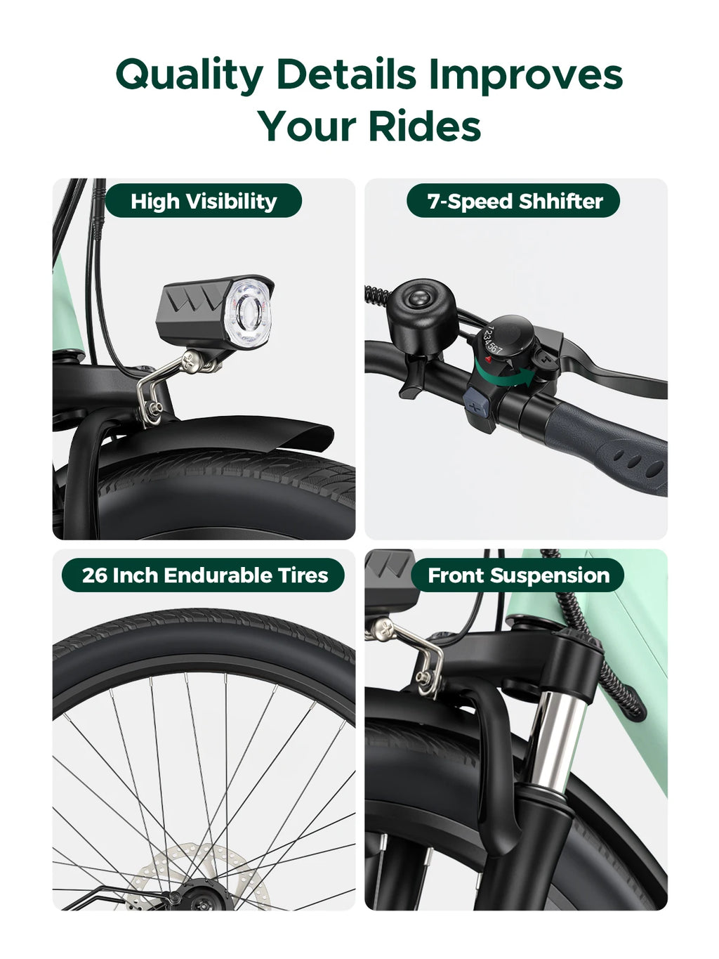 Vélo Électrique Urbain MileCity 1 – 250W