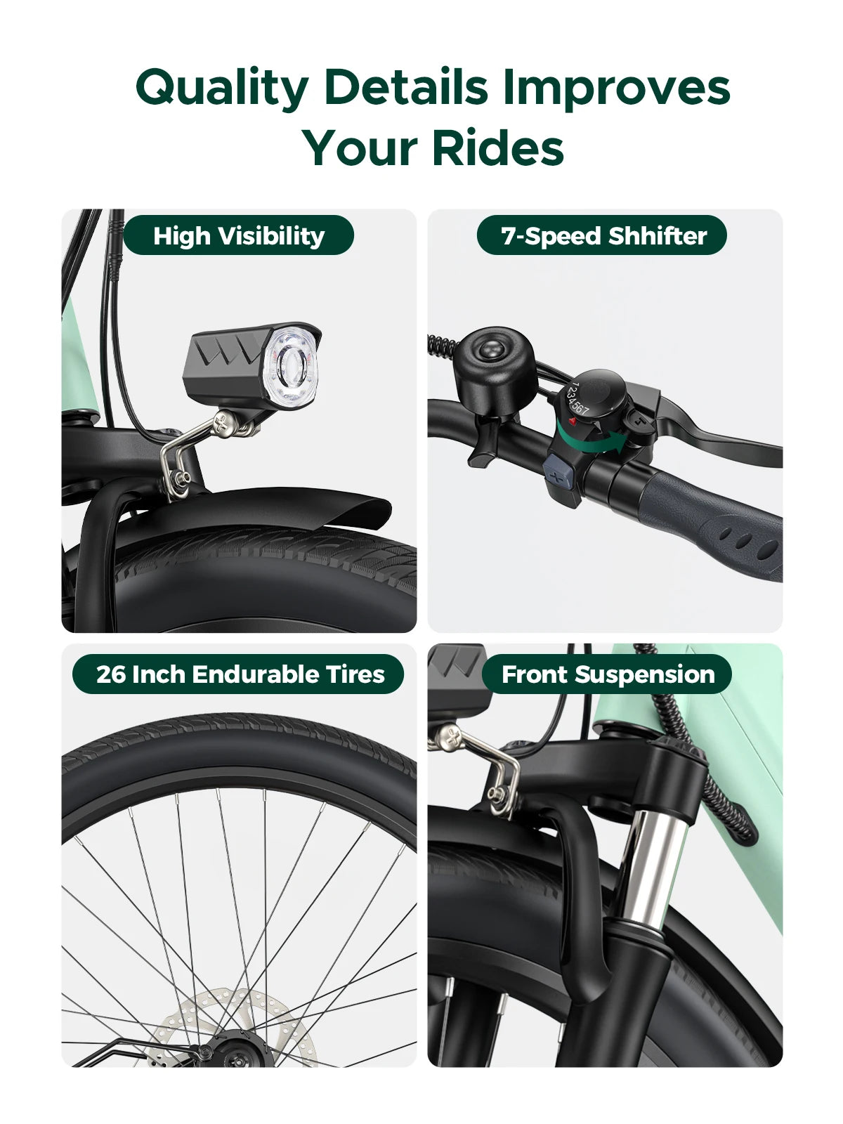 Vélo Électrique Urbain MileCity 1 – 250W