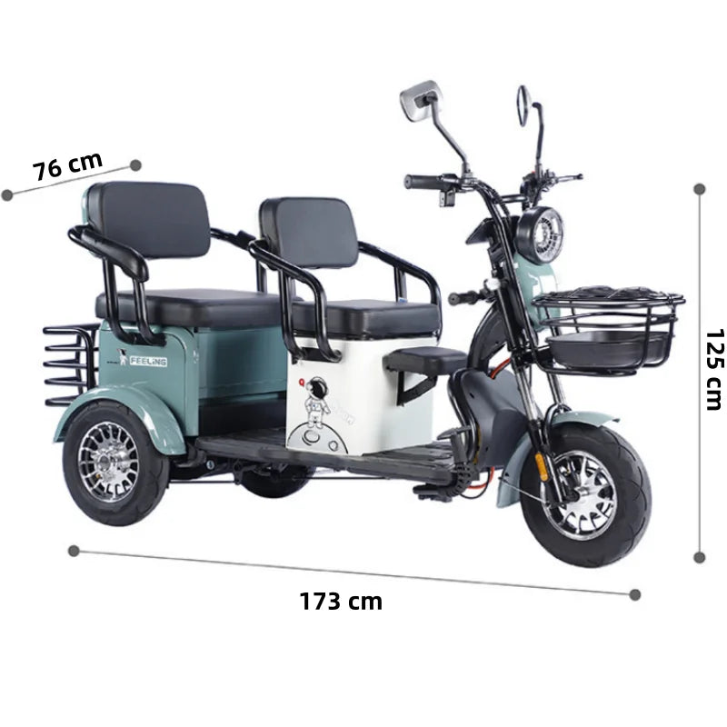 Tricycle électrique 3 roues Daibot | 600W | 48V/60V