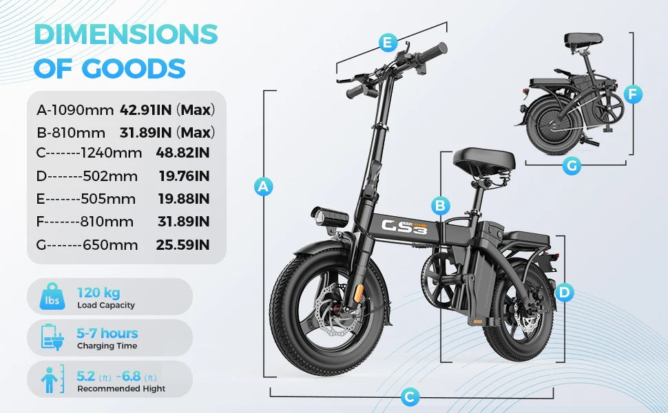 Vélo Électrique Pliant Toofly GS3  250W ou 600W