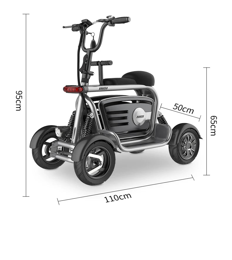 Scooter électrique 4 roues Daibot 400W×2 | 48V
