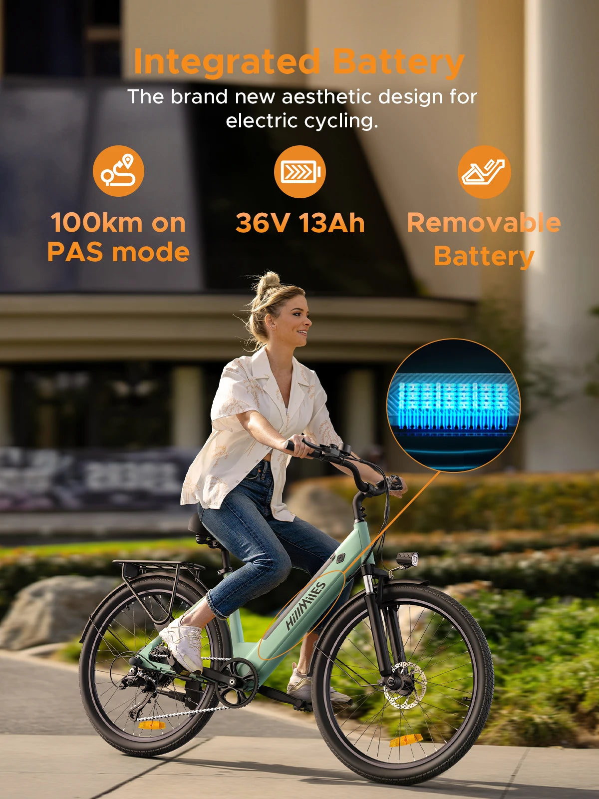 Vélo Électrique Urbain MileCity 1 – 250W