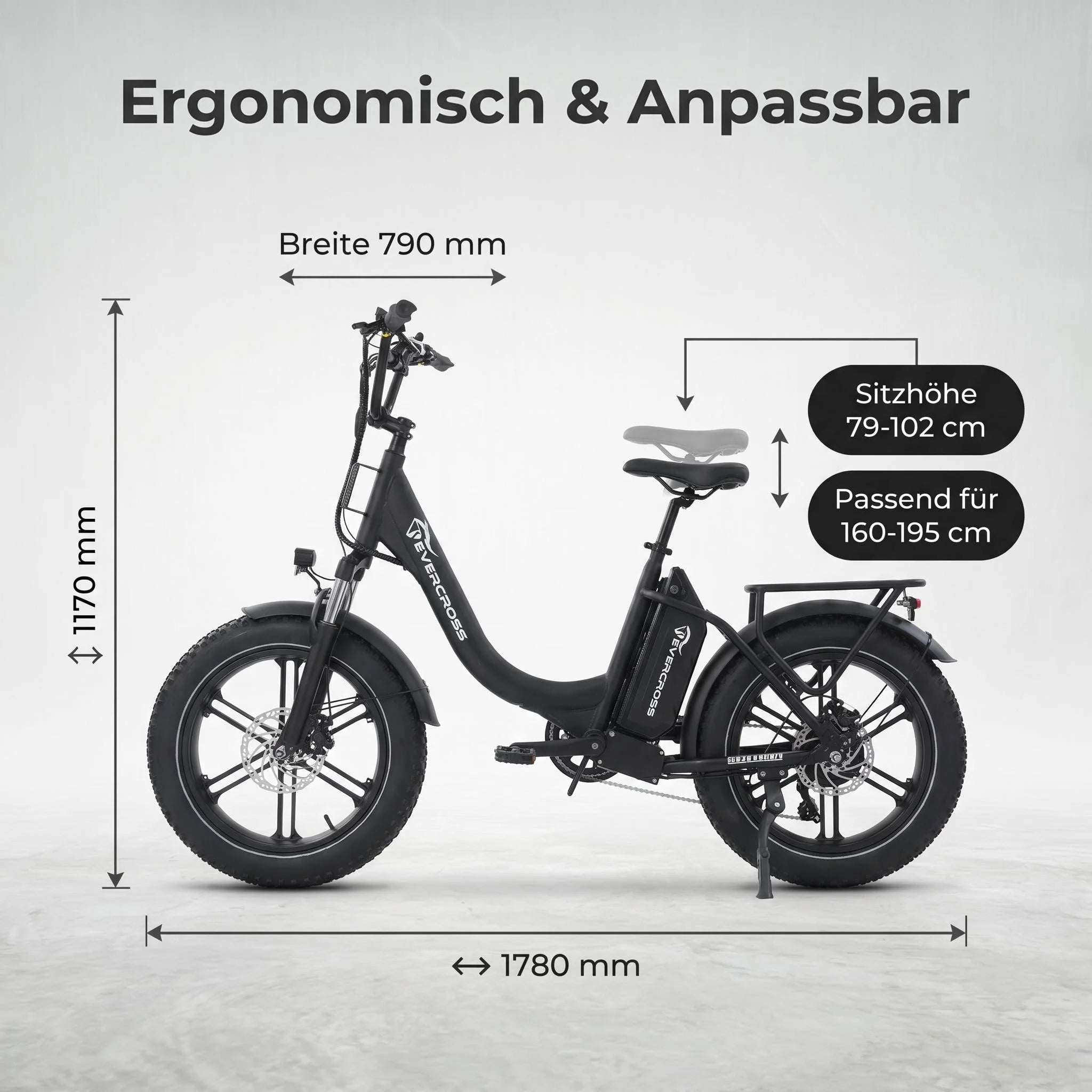 Vélo électrique Evercross Tech EK6 Ultra  20" | 250W