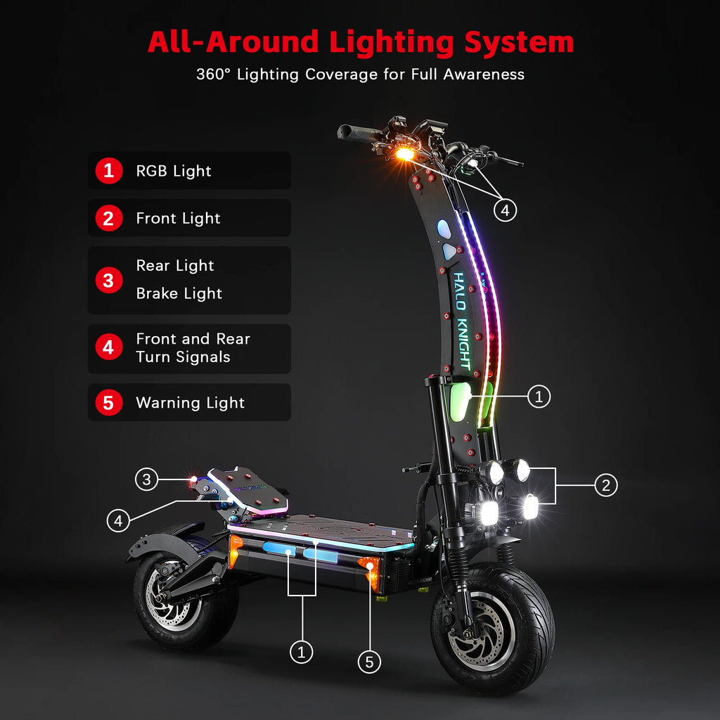 Trottinette Électrique Halo Knight T107 Max  72V 8000W
