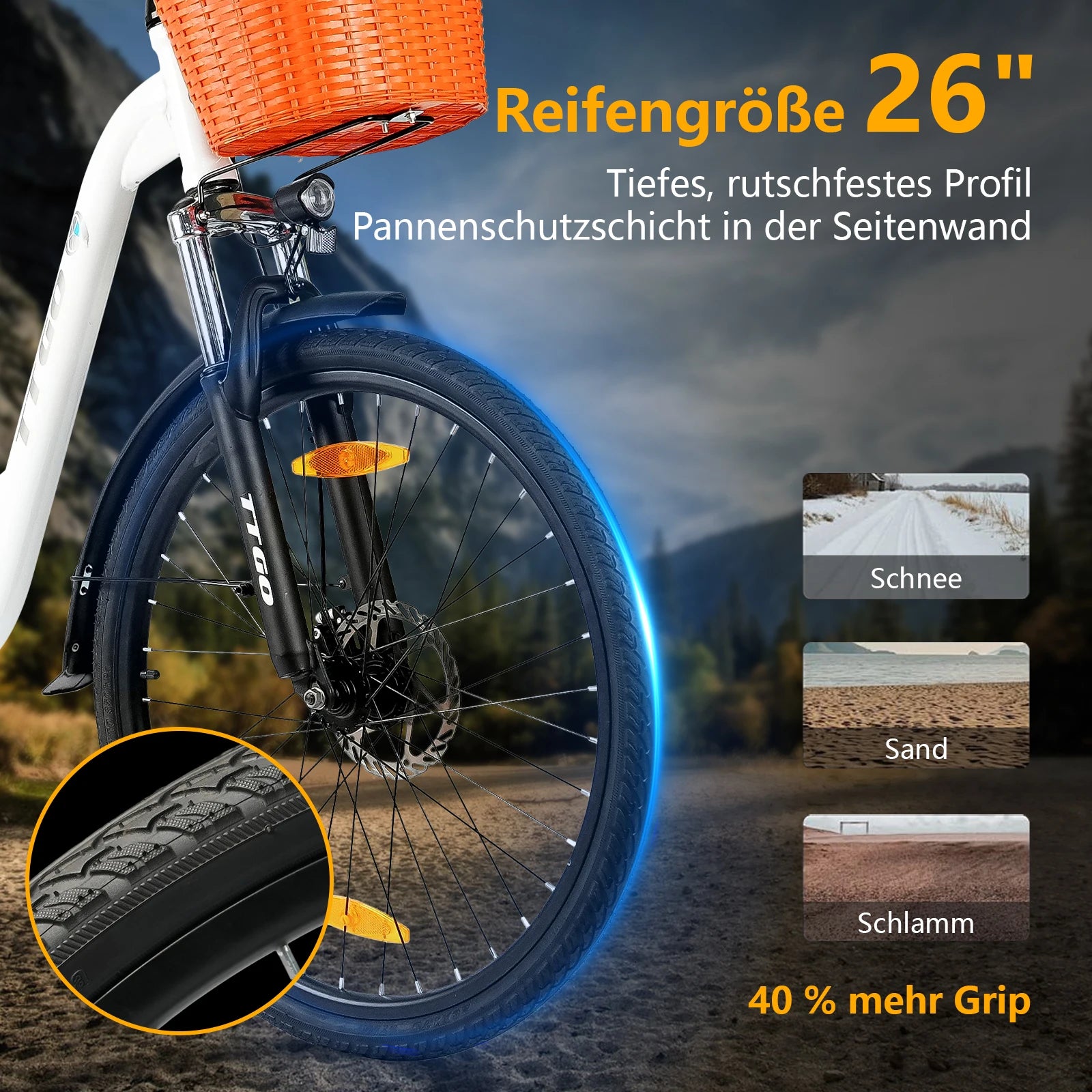 Vélo électrique TTGO YY-26ST 26"  250W