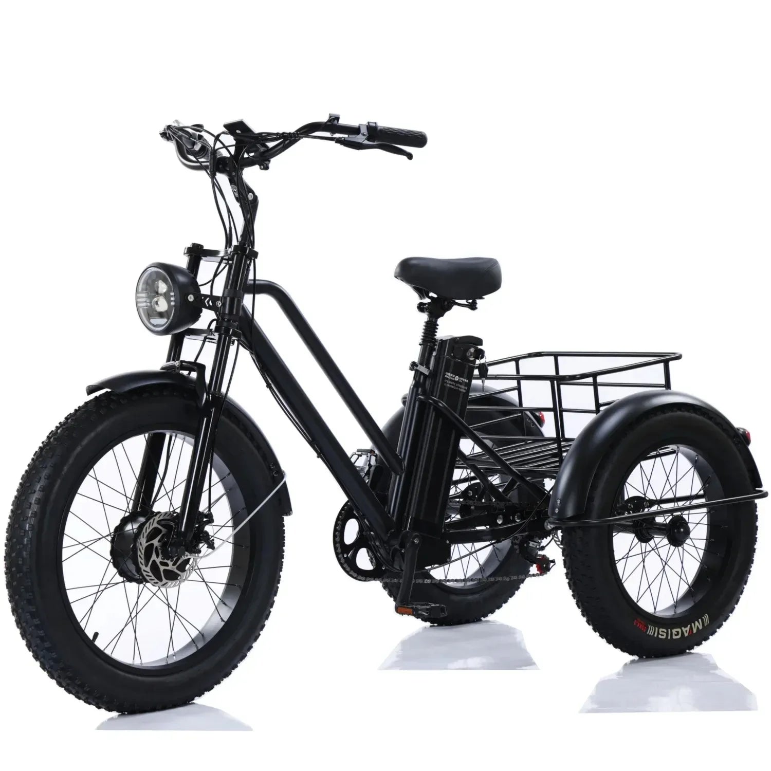 Tricycle Électrique Fat Tire 20" – 500W 48V 20Ah